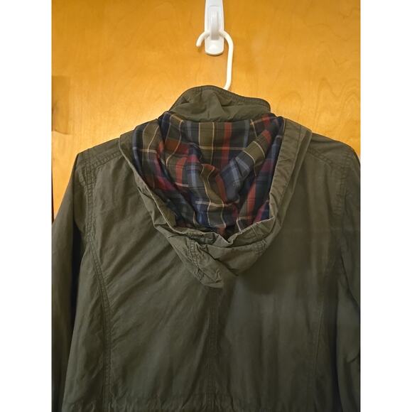 Orvis Waxed Cotton Anorak Rain Jacket Olive Sz M Coat - Picture 9 of 10